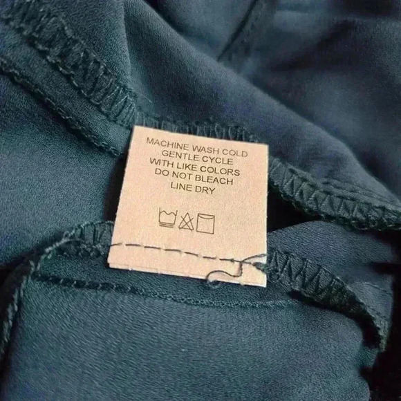 Krisa Halter Asymmetrical Ruffle mini dress Sz XS NWT Green - Picture 8 of 11